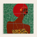 Portrait Of A Tropical Girl Wood Wall Art Gallery Image 1