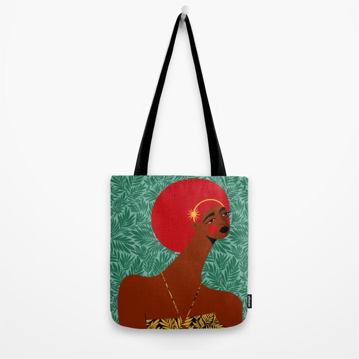 Portrait Of A Tropical Girl Tote Bag Gallery Image 2