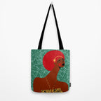 Portrait Of A Tropical Girl Tote Bag Gallery Image 2