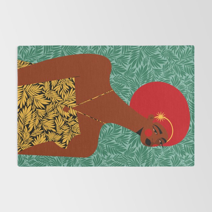 Portrait Of A Tropical Girl Rug Gallery Image 2