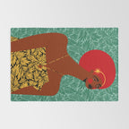 Portrait Of A Tropical Girl Rug Gallery Image 2
