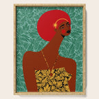 Portrait Of A Tropical Girl Serving Tray Gallery Image 1