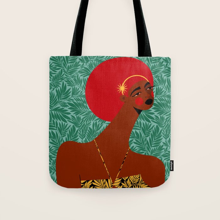 Portrait Of A Tropical Girl Tote Bag Gallery Image 1