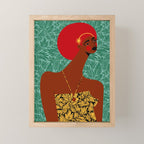 Portrait Of A Tropical Girl Mini Art Print Gallery Image 1