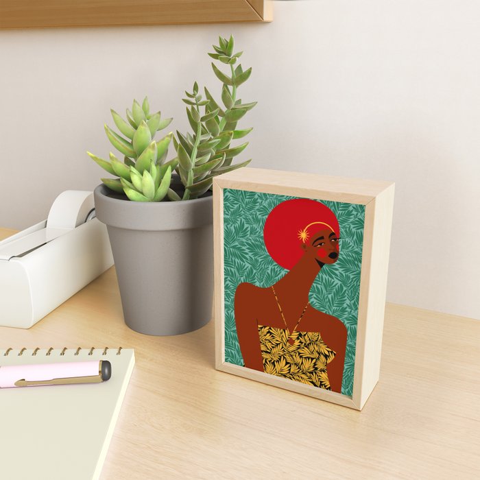 Portrait Of A Tropical Girl Mini Art Print Gallery Image 2