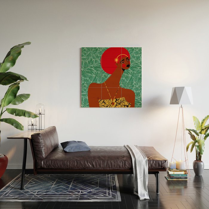 Portrait Of A Tropical Girl Wood Wall Art Gallery Image 2