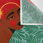 Portrait Of A Tropical Girl Wall Tapestry Gallery Image 3