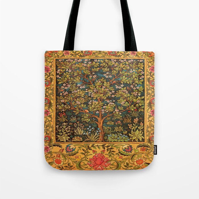 William Morris Tree Of Life,No, 02. Tote Bag Gallery Image 1
