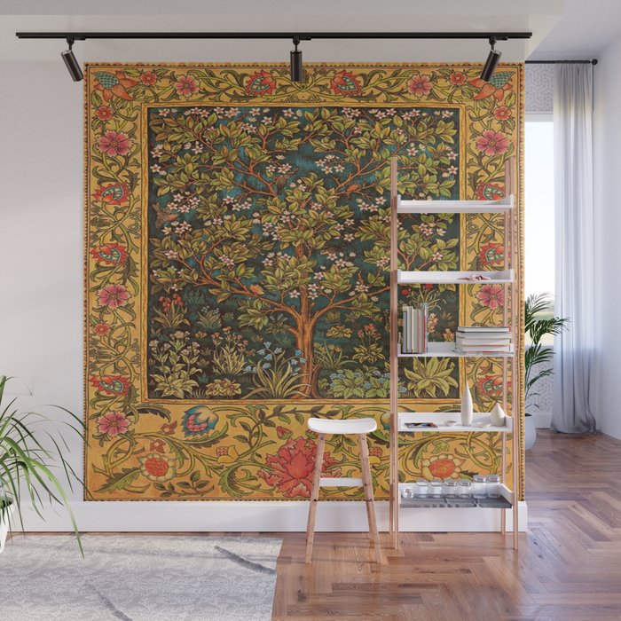 William Morris Tree Of Life,No, 02. Wall Mural Gallery Image 1