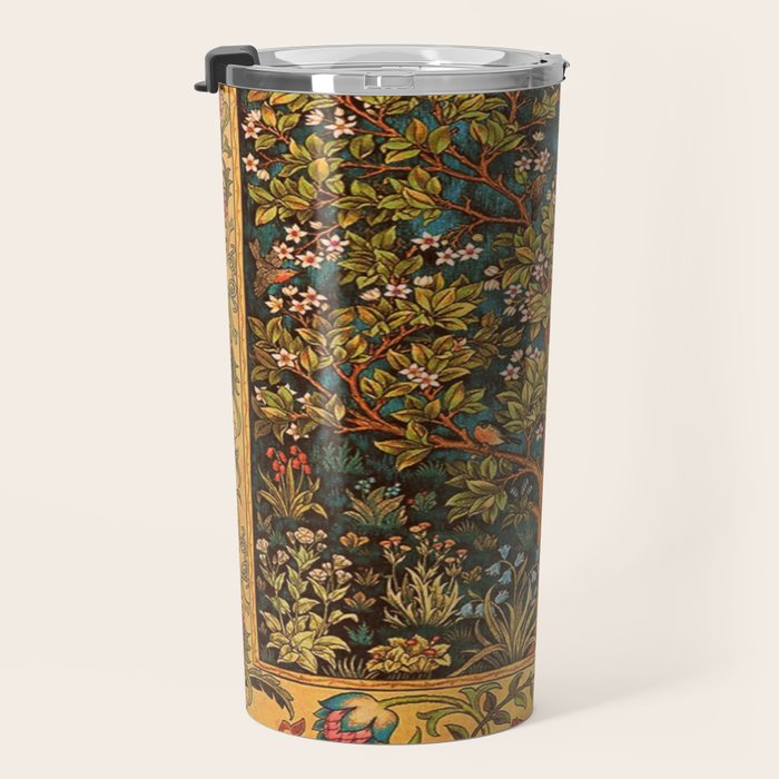 William Morris Tree Of Life,No, 02. Travel Mug Gallery Image 3