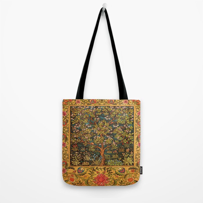 William Morris Tree Of Life,No, 02. Tote Bag Gallery Image 2