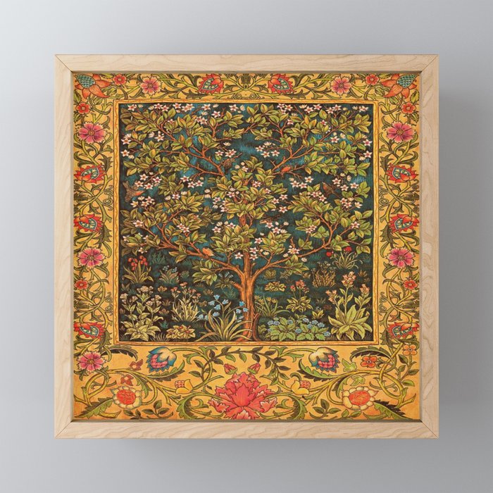 William Morris Tree Of Life,No, 02. Mini Art Print Gallery Image 1
