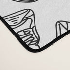 Sneakers // Black & White Desk Mat Gallery Image 4