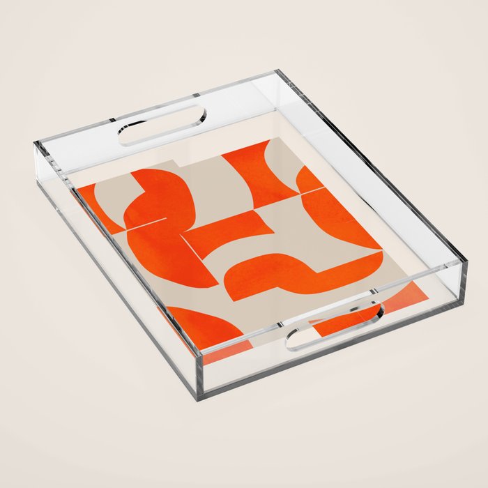 Minimal Geometric Shapes 225 Acrylic Tray Gallery Image 1