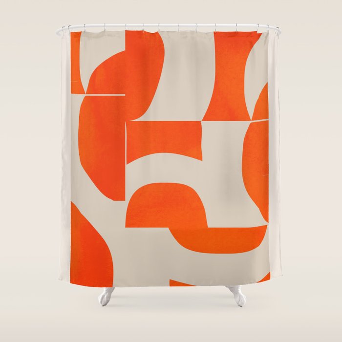 Minimal Geometric Shapes 225 Shower Curtain Gallery Image 1