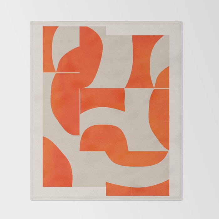 Minimal Geometric Shapes 225 Throw Blanket Gallery Image 2