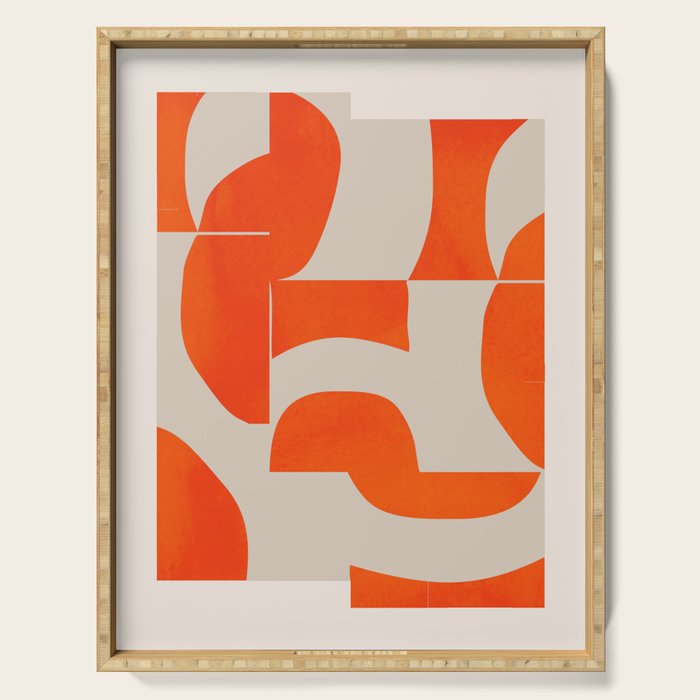 Minimal Geometric Shapes 225 Serving Tray Gallery Image 1