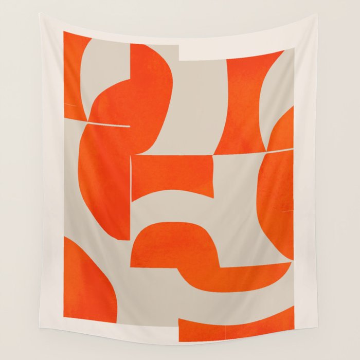 Minimal Geometric Shapes 225 Wall Tapestry Gallery Image 4