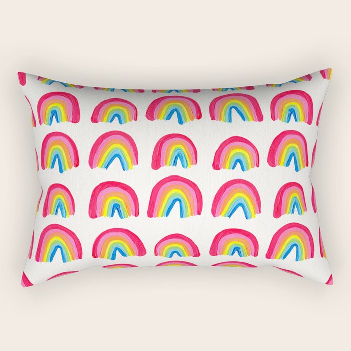 Rainbow Collection â Classic Palette Rectangular Pillow Gallery Image 1