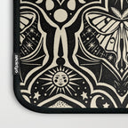 Celestial Forest Damask - black and cream Laptop Sleeve Gallery Image 3