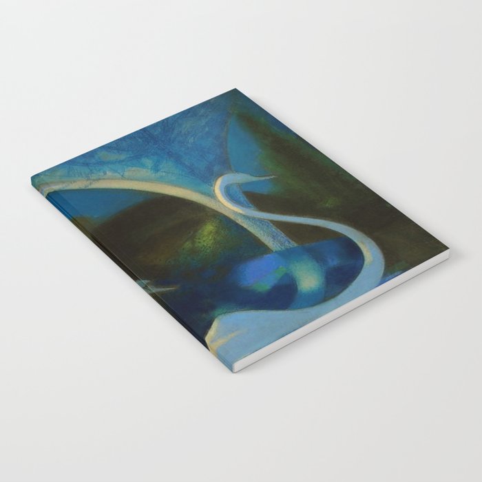 Swans (Night) Central Park, Gapstow Bridge New York by Joseph Stella Notebook Gallery Image 2