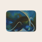 Swans (Night) Central Park, Gapstow Bridge New York by Joseph Stella Bath Mat Gallery Image 1