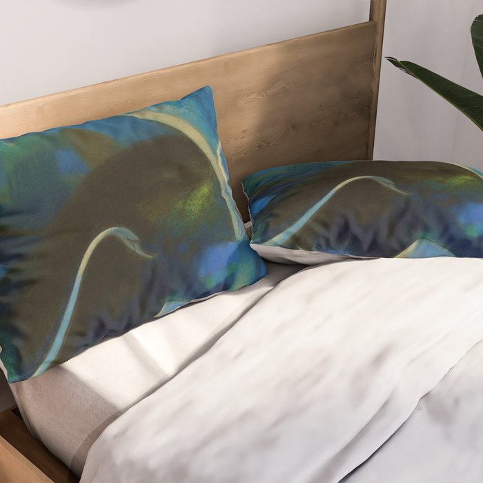 Swans (Night) Central Park, Gapstow Bridge New York by Joseph Stella Pillow Sham Gallery Image 2