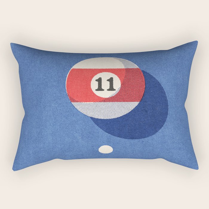 BALLS / Billiards I Rectangular Pillow Gallery Image 1