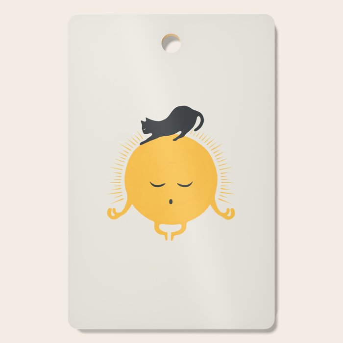 Good Meowâing 8 soulmate sun meditation  Cutting Board Gallery Image 1