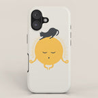 Good Meowâing 8 soulmate sun meditation  iPhone Case Gallery Image 1
