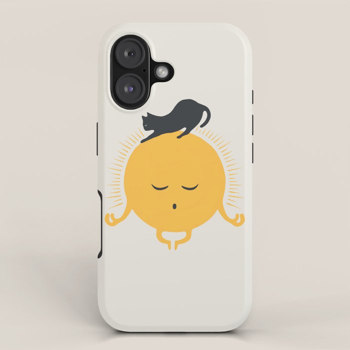 Good Meowâing 8 soulmate sun meditation  iPhone Case Gallery Image 1