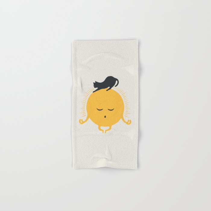Good Meowâing 8 soulmate sun meditation  Bath Towel Gallery Image 1