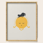 Good Meowâing 8 soulmate sun meditation  Serving Tray Gallery Image 1