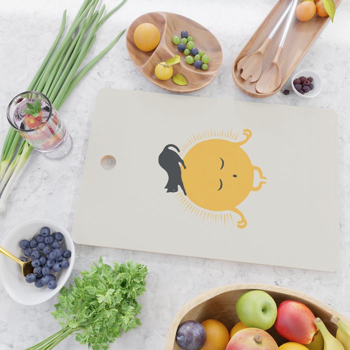 Good Meowâing 8 soulmate sun meditation  Cutting Board Gallery Image 2