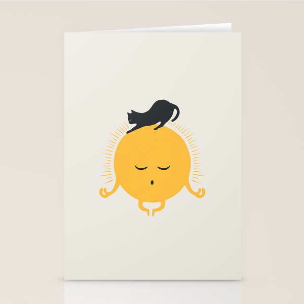 Good Meowâing 8 soulmate sun meditation  Stationery Card Gallery Image 2