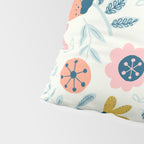Cute Vintage Flower Pattern Scandinavian Folk Art Pillow Sham Gallery Image 4
