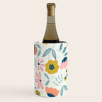 Cute Vintage Flower Pattern Scandinavian Folk Art Wine Chiller Gallery Image 3