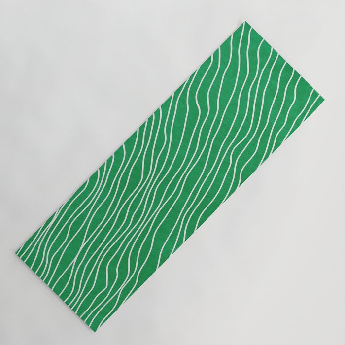 Strokes 04: Rain Forest Green Edition Yoga Mat Gallery Image 1