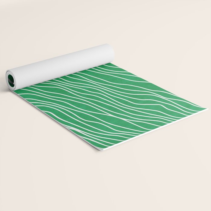 Strokes 04: Rain Forest Green Edition Yoga Mat Gallery Image 2