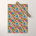 Colorful Checkerboard Wrapping Paper Gallery Image 1