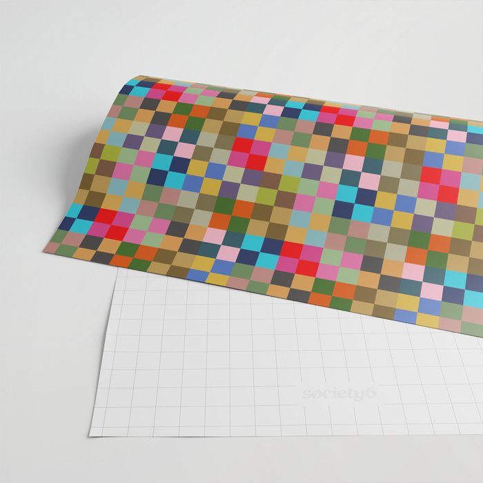 Colorful Checkerboard Wrapping Paper Gallery Image 2