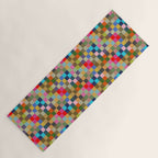 Colorful Checkerboard Yoga Mat Gallery Image 1