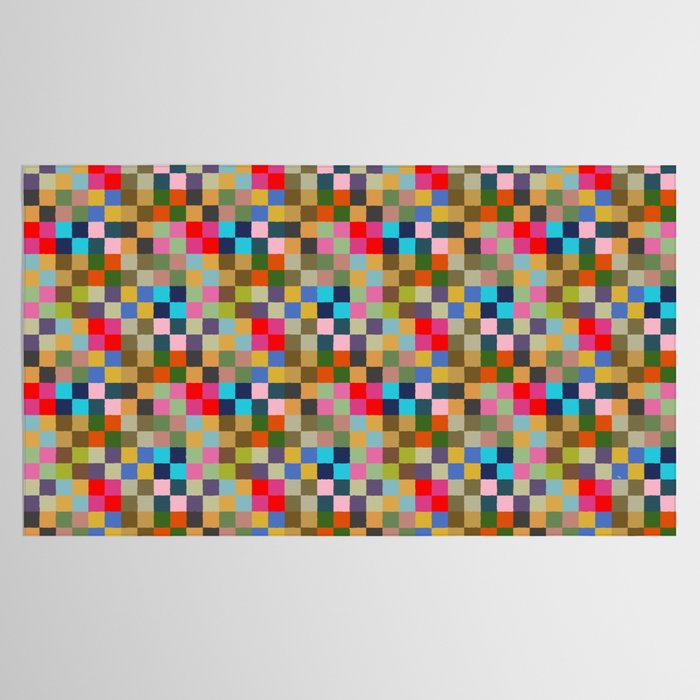 Colorful Checkerboard Tablecloth Gallery Image 2