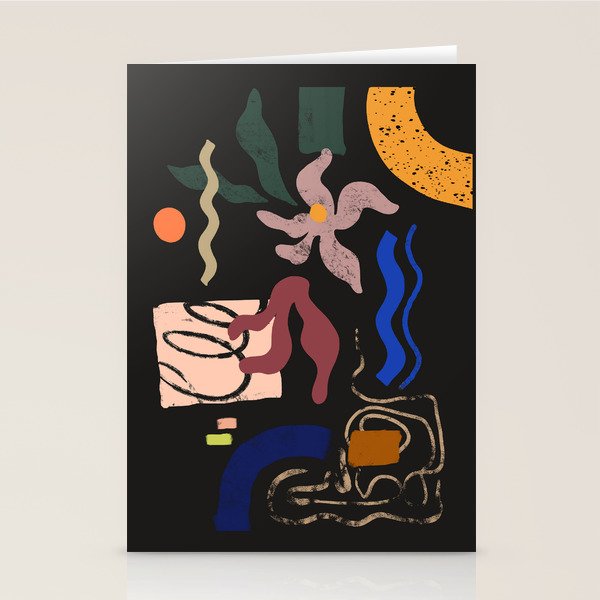 Abstract Floral 3 Stationery Card Gallery Image 1