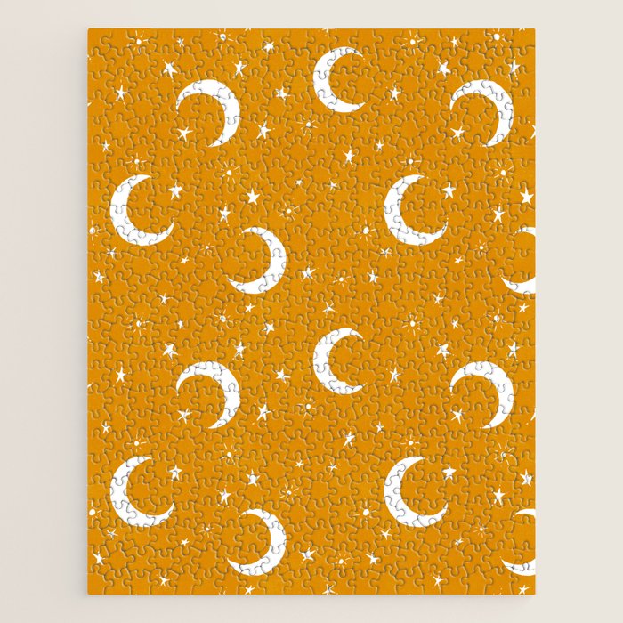Goodnight Sky - Golden Ochre Jigsaw Puzzle Gallery Image 1