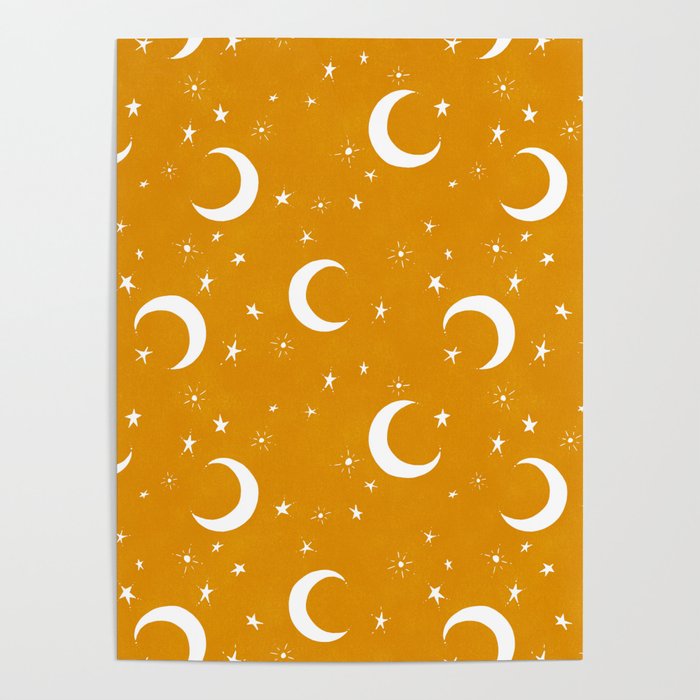 Goodnight Sky - Golden Ochre Poster Gallery Image 4
