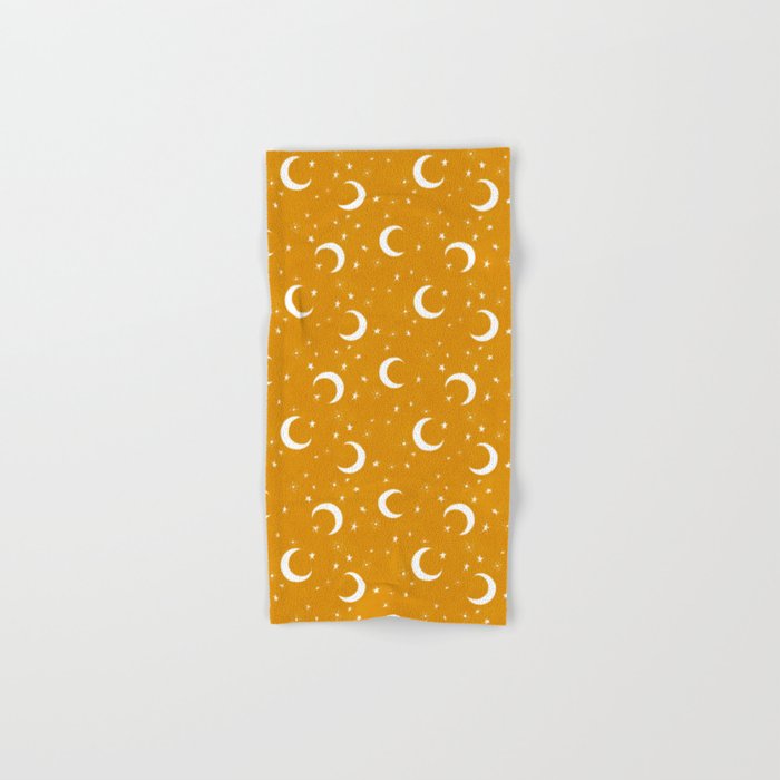 Goodnight Sky - Golden Ochre Bath Towel Gallery Image 1
