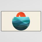 Deep blue ocean Desk Mat Gallery Image 3
