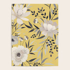 Modern, Floral Prints, Yellow and Gray Poster Gallery Image 4