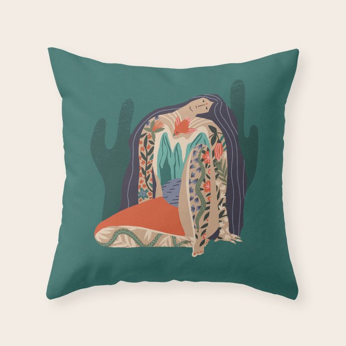 Madre Tierra Throw Pillow Gallery Image 6